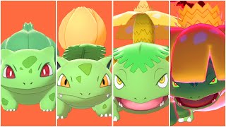 FULL BULBASAUR EVOLUTION TEAM Shiny Bulbasaur Ivysaur Venusaur Venusaur Gigantamax [upl. by Bendix699]