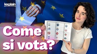 Elezioni europee 2024 comè fatta la scheda e come si vota [upl. by Reffotsirk]