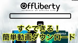 iPhone版offlibertyを使った動画ダウンロード [upl. by Annaierb410]