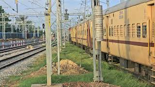 04550 DEPARTING PATIALA BEHIND 15531 PUSHPAK [upl. by Limemann]