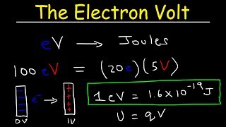 Electron Volt Explained Conversion to Joules Basic Introduction [upl. by Mahalia274]