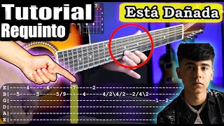 Está Dañada  Ivan Cornejo  Requinto y Acordes  Tutorial  Como tocar en Guitarra [upl. by Einreb]