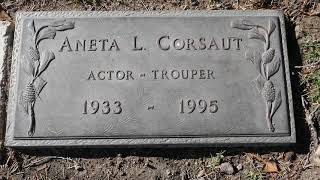 Actress Aneta Corsaut Grave Valhalla Memorial Park North Hollywood California USA January 15 2021 [upl. by Ganny]