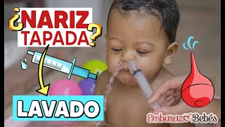 💦 3 PASOS para hacer un LAVADO NASAL al Bebé Correctamente [upl. by Ashil]