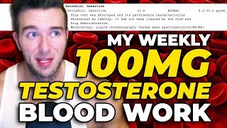 My Blood Work On 100 MG Testosterone Per Week With Accurate LCMSMS [upl. by Golter]