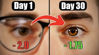 Do Eye Exercises Actually Work I Tried for 30 Days [upl. by Tdnerb]