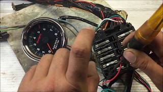 how to install wire up a tach tachometer the right way GM for beginners DIY [upl. by Silletram]