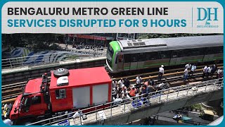 Big disruption on Bengaluru Metros Green Line leaves commuters frustrated  Services restored [upl. by Nylasej191]