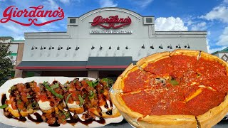 GIORDANOS PIZZA  Orlando Florida  Chicago Deep Dish Pizza Review [upl. by Morly]