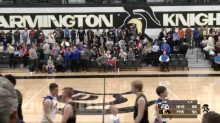 Boys Basketball District Championship Farmington vs Hillsboro [upl. by Courcy]