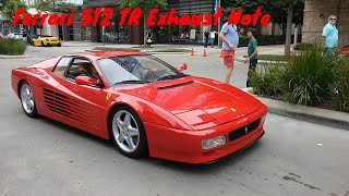 Ferrari 512 TR exhaust at Lamborghini Festival Houston [upl. by Velda838]