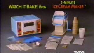 1992 Tyco Watch It Bake Oven amp 3Minute Ice Cream Maker Commercial [upl. by Stimson]