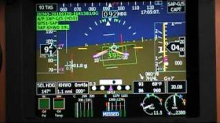 GRT Sport amp Trio autopilot Flight Director approach [upl. by Ettelrats]