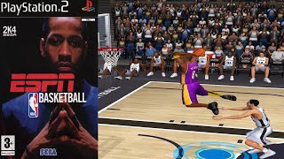 NBA 2K4 ESPN BASKETBALL LAKERS VS SPURS PLAYSTATION 2 [upl. by Zirtaeb]