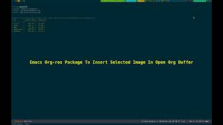 Emacs Org Ros Package Take Screenshot And Insert In Open Org Buffer 20240930082658 [upl. by Ognimod]