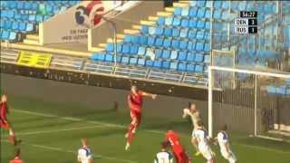 Denmark U21 4  2 Russia U21  03092014 [upl. by Arabela]