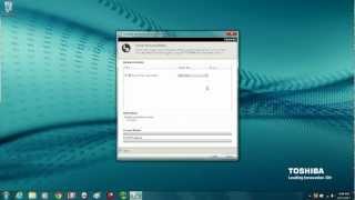 Toshiba HowTo Create System Recovery Media on a USB Flash Drive [upl. by Laurianne]