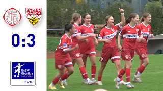 EnBWOberliga  BJuniorinnen 1 FC Donzdorf  VfB Stuttgart 202425 [upl. by Cheryl]