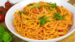 Spaghetti mit Tomaten Paprika Sauce I Turbo Rezept [upl. by Nomor]