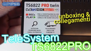 TeleSystem TS6822PRO Decoder Digitale Terrestre DVBT2  unboxing amp collegamenti [upl. by Isyed]