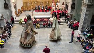 Gegants faraons de Lleida ballant Pasdoble el Sultán Convit de Faraons Cassà de la Selva 101124 [upl. by Mathe180]