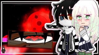 â€¢ðŸ‘€ðŸ©¸ Hashiras Reagindo ao rap dos Uchihas ðŸ¥´ðŸ’Šâ€¢ SHARINGAN  GC demon slayer 7mz [upl. by Adlesirg]