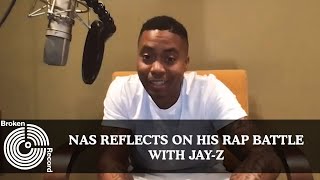 Nas Looks Back on His Rap Battle With JayZ  Broken Record Hosted by Rick Rubin [upl. by Nyllewell458]