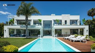 Modern luxury villa with sea views near the beach in Marbesa Marbella East on the Costa del Sol [upl. by Ajat654]