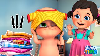 👶 Babys Dressing Time song 👕  Learn English  More Nursery Rhymes amp Kids Songs Toddler [upl. by Kcinemod]