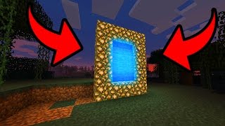 AETHER PORTAL in MINECRAFT POCKET EDITION [upl. by Oirottiv99]