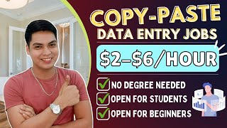 Up To 6 Per Hour  Data Entry Jobs From Home  Non Voice Typing Job [upl. by Akiehs]