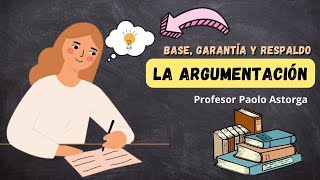 LA ARGUMENTACIÓN base garantía y respaldo explicadas con EJEMPLOS [upl. by Aettam]