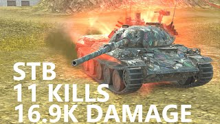 169K Damage  STB Gameplay  11 Kills  WoT Blitz [upl. by Yarvis614]