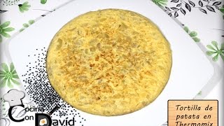 Tortilla de Patata en Thermomix  Receta [upl. by Gudren]