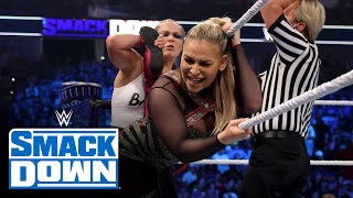 Ronda Rousey vs Natalya SmackDown July 8 2022 [upl. by Dearborn771]