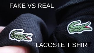 Fake vs Real Lacoste T shirt [upl. by Marjory]