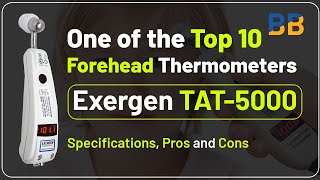 Exergen TAT5000 Forehead thermometer  Specifications Pros and cons [upl. by Morra]