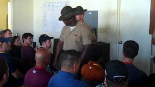 Marine Drill Instructors Meet South Texas Educators [upl. by Hayimas]