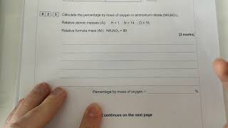 GCSE Combined Science Chemistry Paper 1  by mass calculation [upl. by Pammi489]