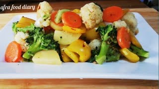 Mixed Vegetable Stir Fry Easy And Quick Vegetable Fry Recipe [upl. by Nonregla645]