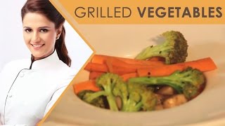 Grilled vegetables healthy Recipe Shipra Khanna [upl. by Anieral]