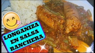 Longaniza en Salsa Ranchera CON SABOR A PUEBLO [upl. by Aniarrol]