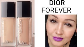 DIOR FOREVER FOUNDATION TEST  Matt  Skin Glow amp İLK İZLENİM [upl. by Horatius]