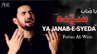 Ya Janab E Syeda  Ayyam e Fatima Noha  Farhan Ali Waris  Muhammad Haider [upl. by Greenquist]