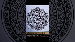 Lets Draw a simple Mandala Art 🎨 Soothing  Mandala Therapy Follow Me 💕 Share 🫂Like ❤️Save [upl. by Tnecnev323]