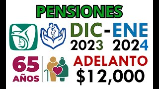 PAGOS IMSS ISSSTE y BIENESTAR diciembre y enero 2024 NUEVO CÁLCULO MODALIDAD 40 [upl. by Arrait]