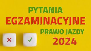 🟠Pytania z egzaminu na prawo jazdy 2024 🟠 kat B [upl. by Reichel]