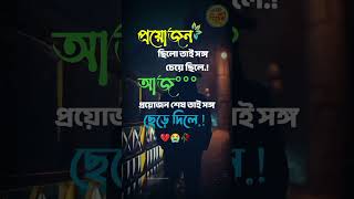 প্রয়োজনছিলোতাই সঙ্গচেয়েছিলে💔😭🥀shortvideo sadstatus whatsappstatus foryou hurtbroken [upl. by Attela]