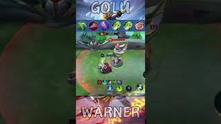 Bane vs Turret mobilelegends mlbb goluwarner [upl. by Leahcimluap]