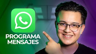 CÓMO PROGRAMAR mensajes de WHATSAPP en iPhone 2022 ⏰ [upl. by Adiam]